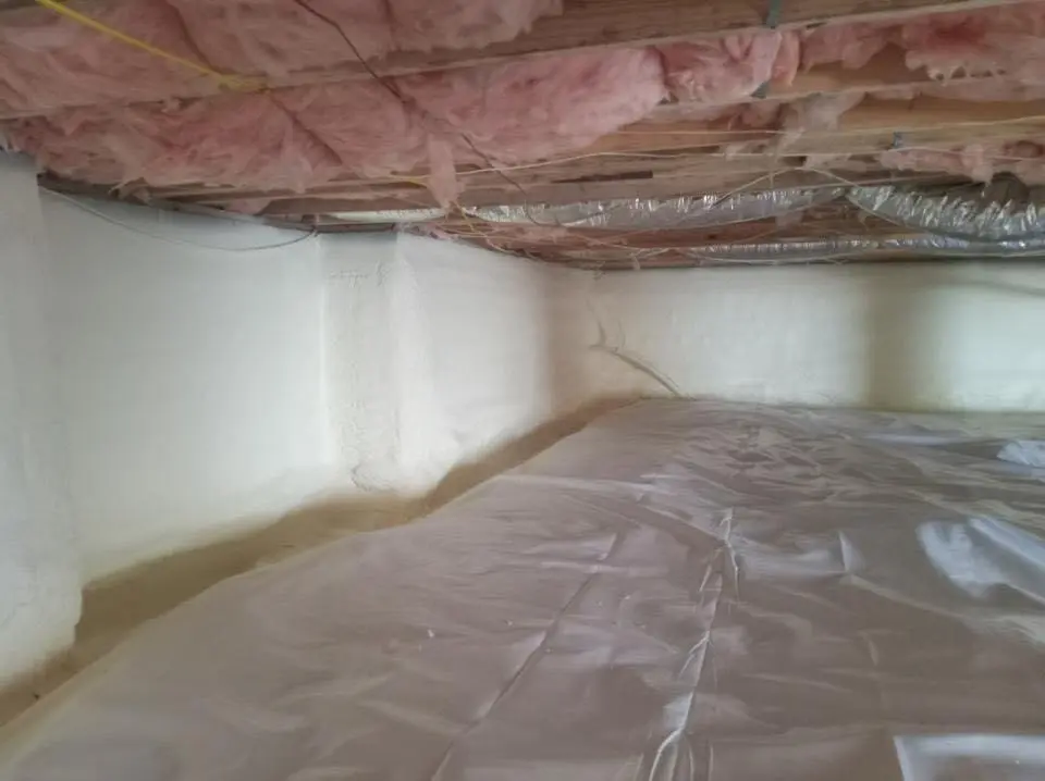 Crawl space encapsulation with closed-cell spray foam for Attic Insulation in Samsula-Spruce Creek